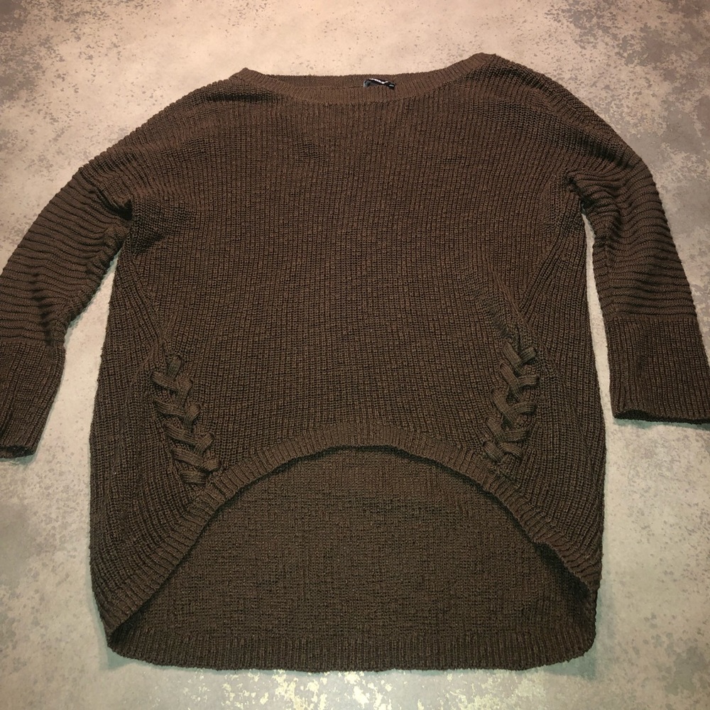 Army green sweater